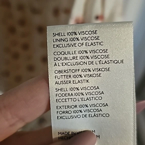 NWOT Free People Clementina Ivory Combo Smocked Bodice Mini Dress Size S - Picture 9 of 9